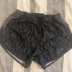 Nike XS dri-fit black and gray athletic shorts.